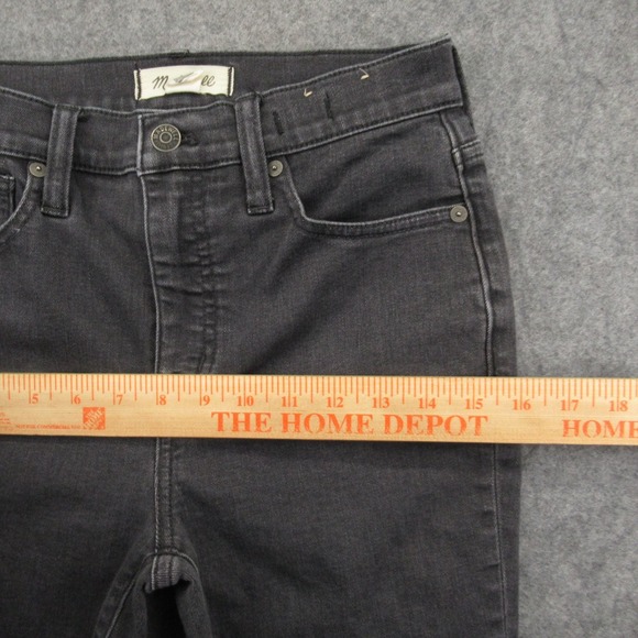 Madewell Women's Gray High-Rise Skinny Jeans Size 25 Stretch Denim - Picture 5 of 14